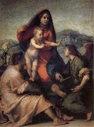 Andrea del Sarto Holy Family with Angels painting